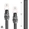 Flextron Gas Line Hose 3/8'' O.D. x 72'' Length with 1/2" MIP Fittings, Stainless Steel Flexible Connector FTGC-SS14-72A - alternate 3